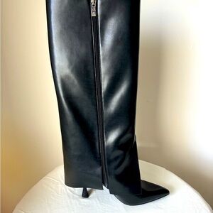 Urban Revivo Faux Leather Knee High Boots